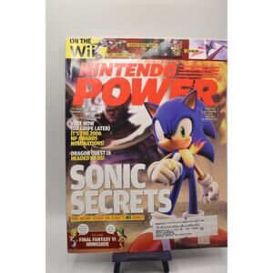 Nintendo Power Magazine Volume #213 March 2007 Sonic, Paper Mario, with Poster